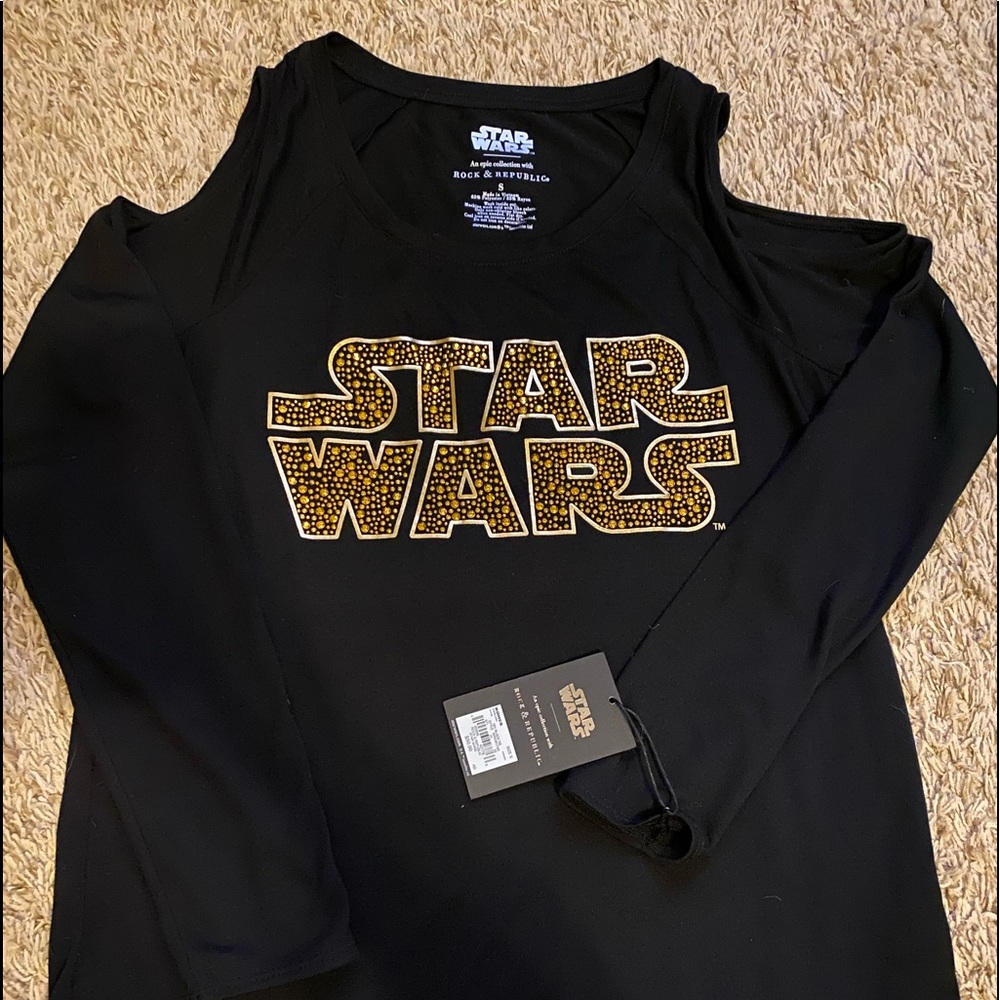 Stars wars cold shoulder long sleeve